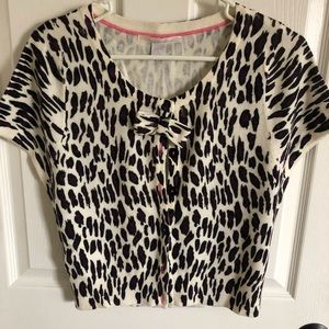 Leopard print cardigan